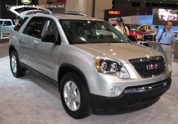 Full specifications and technical details 2009 GMC Acadia I 3.6 V6 (288 Hp) Automatic