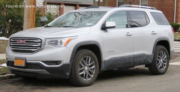 المواصفات والتفاصيل التقنية الكاملة 2016 GMC Acadia II 2.5 (193 Hp) Automatic