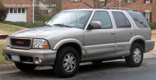 المواصفات والتفاصيل التقنية الكاملة 1997 GMC Envoy I (GMT330) 4.3i V6 (190 Hp) 4x4 Automatic