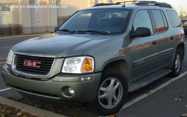 المواصفات والتفاصيل التقنية الكاملة 2003 GMC Envoy II XL (GMT370) 4.2i 24V (275 Hp) 4x4 Automatic