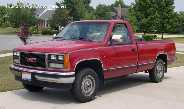 Full specifications and technical details 1988 GMC Sierra 1500 I (GMT400) Regular cab LWB Wideside 5.0 V8 (175 Hp)