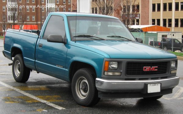 Full specifications and technical details 1988 GMC Sierra 1500 I (GMT400) Regular cab SWB Wideside 5.7 V8 (210 Hp) 4WD