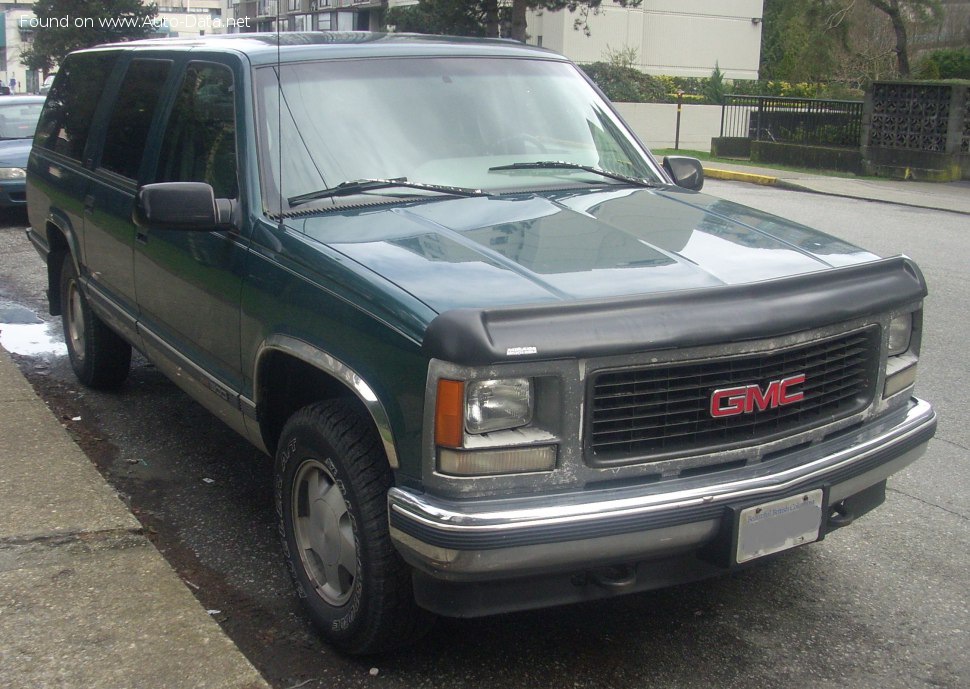 المواصفات والتفاصيل التقنية الكاملة 1995 GMC Suburban 5.7 V8 (200 Hp)