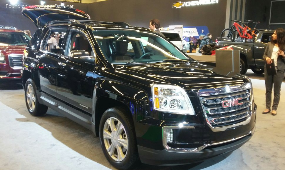 Full specifications and technical details 2016 GMC Terrain I (facelift 2016) 2.4 (182 Hp) Automatic