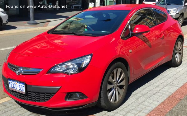 المواصفات والتفاصيل التقنية الكاملة 2015 Holden Astra (PJ) GTC 1.6 (170 Hp) Automatic