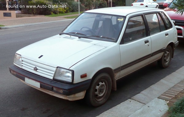 Full specifications and technical details 1985 Holden Barina MB I 1.3 (67 Hp)