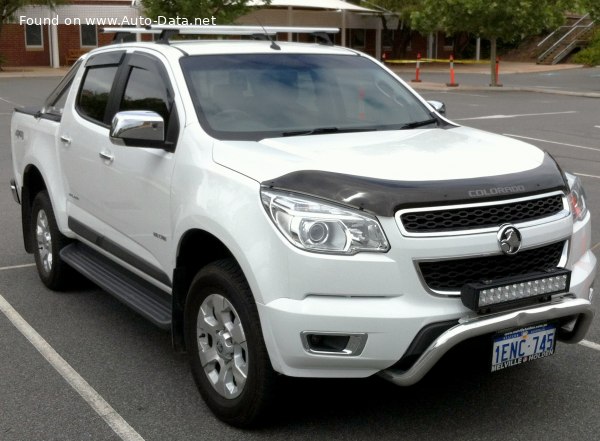 Full specifications and technical details 2012 Holden Colorado II Crew Cab 2.8 Duramax 2 (200 Hp) 4x4 Automatic