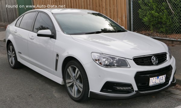 المواصفات والتفاصيل التقنية الكاملة 2013 Holden Commodore Sedan IV (VF) 3.6 SIDI V6 (286 Hp) Flex Fuel