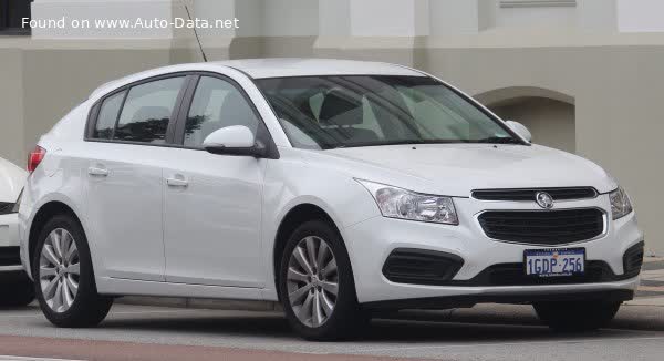 Full specifications and technical details 2015 Holden Cruze Hatch (JH, facelift 2015) 1.8 ECOTEC (141 Hp)