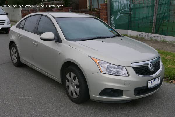 Spécifications complètes et détails techniques 2013 Holden Cruze Sedan (JH) 1.6 iTi (180 Hp) Automatic
