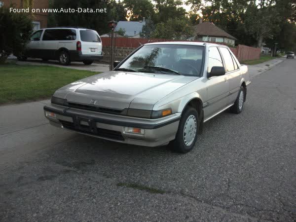 Full specifications and technical details 1985 Honda Accord III (CA4,CA5) 2.0 EX (CA5) (106 Hp)
