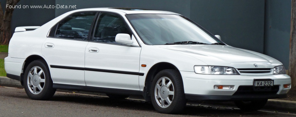 Full specifications and technical details 1993 Honda Accord V (CC7) 2.3 i SR (158 Hp)