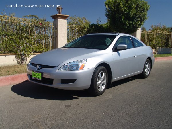 Full specifications and technical details 2002 Honda Accord VII Coupe 3.0 V6 VTEC (240 Hp)