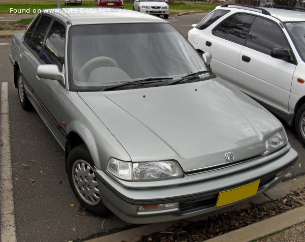 المواصفات والتفاصيل التقنية الكاملة 1987 Honda Civic IV 1.6i 16V (110 Hp)