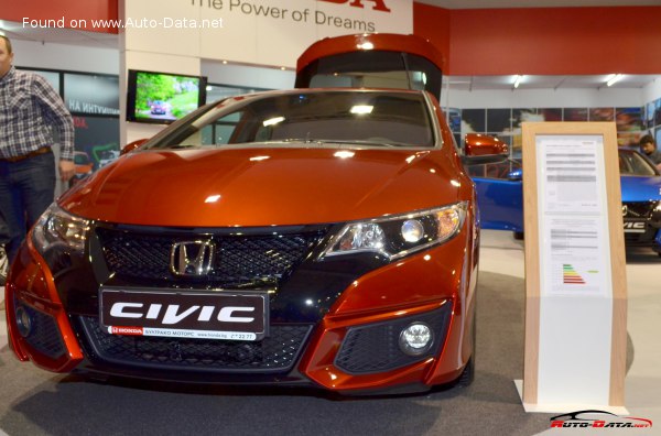 المواصفات والتفاصيل التقنية الكاملة 2014 Honda Civic IX Hatchback (facelift 2014) 1.8 i-VTEC (140 Hp) Automatic