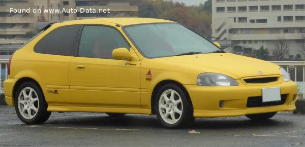 Full specifications and technical details 1998 Honda Civic Type R (EK9, facelift 1998) 1.6 (185 Hp)