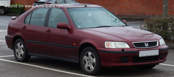 المواصفات والتفاصيل التقنية الكاملة 1995 Honda Civic VI Fastback 1.4 16V (75 Hp)