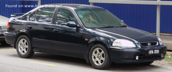 المواصفات والتفاصيل التقنية الكاملة 1995 Honda Civic VI 1.5i (114 Hp)