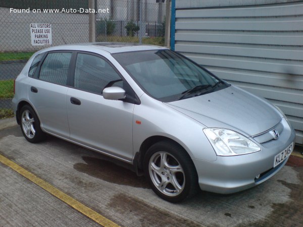 المواصفات والتفاصيل التقنية الكاملة 2001 Honda Civic VII Hatchback 5D 1.7 CTDI (100 Hp)