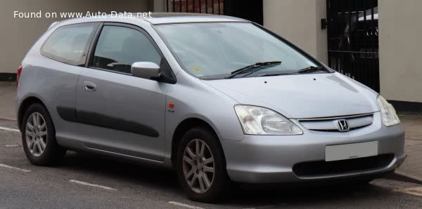 المواصفات والتفاصيل التقنية الكاملة 2001 Honda Civic VII Hatchback 1.6 16V (110 Hp) Automatic