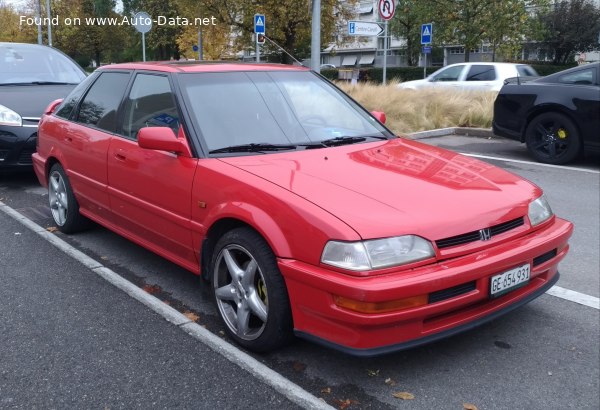 المواصفات والتفاصيل التقنية الكاملة 1989 Honda Concerto Hatch (HW) 1.6 16V (112 Hp)