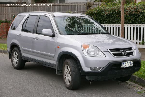 Vollständige Spezifikationen und technische Details 2002 Honda CR-V II 2.0 16V (150 Hp) Automatic