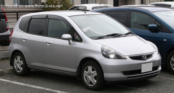 المواصفات والتفاصيل التقنية الكاملة 2001 Honda Fit I 1.3 i (86 Hp)