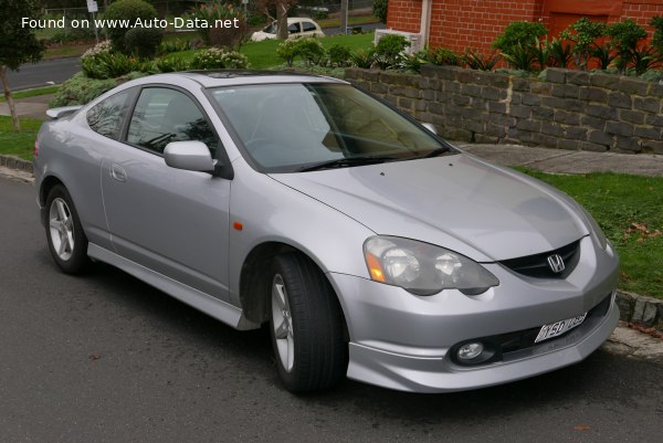 Vollständige Spezifikationen und technische Details 2001 Honda Integra IV (DC5) Type R 2.0 (200 Hp)