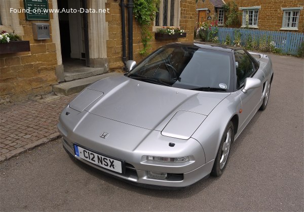 Vollständige Spezifikationen und technische Details 1990 Honda NSX I Coupe 3.0 24V Vtec (NA1) (256 Hp) Automatic