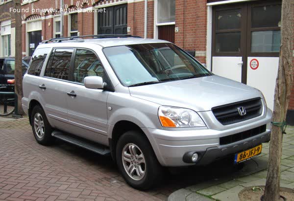 المواصفات والتفاصيل التقنية الكاملة 2004 Honda Pilot I 3.5 V6 (258 Hp) AWD Automatic