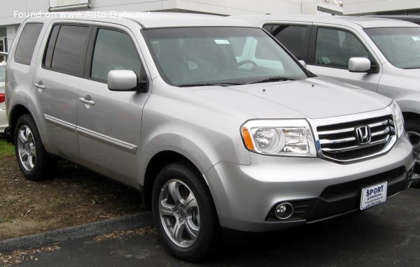 المواصفات والتفاصيل التقنية الكاملة 2012 Honda Pilot II (facelift 2012) 3.5 V6 (253 Hp) 4WD Automatic