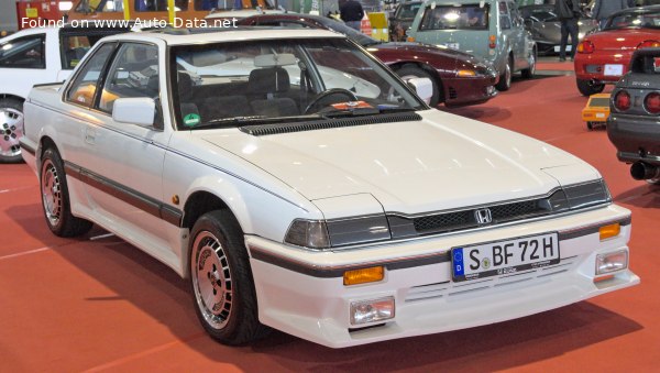 المواصفات والتفاصيل التقنية الكاملة 1983 Honda Prelude II (AB) 1.8 EX (105 Hp)