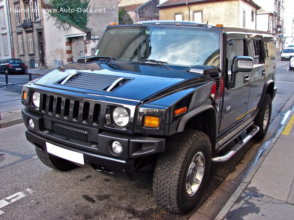 المواصفات والتفاصيل التقنية الكاملة 2007 Hummer H2 (gmt 840) 6.2i V8 (398 Hp) 4x4 Automatic