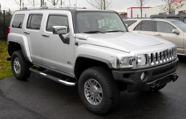 المواصفات والتفاصيل التقنية الكاملة 2007 Hummer H3 5.3i V8 (305 Hp) 4x4 Automatic