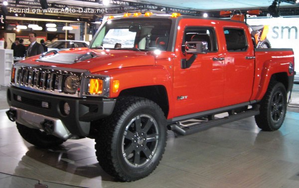 المواصفات والتفاصيل التقنية الكاملة 2008 Hummer H3T 5.3i V8 (305 Hp) 4x4 Automatic