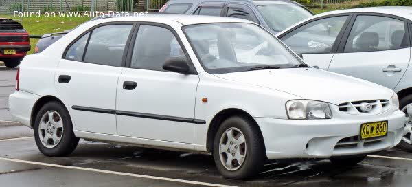 Spécifications complètes et détails techniques 1999 Hyundai Accent Hatchback II 1.3 i 12V GL (86 Hp)