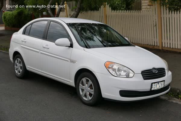 Full specifications and technical details 2006 Hyundai Accent III 1.4 (97 Hp) Automatic GL