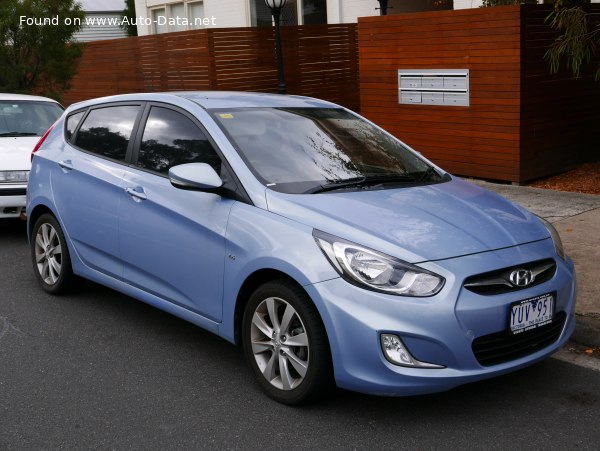 المواصفات والتفاصيل التقنية الكاملة 2010 Hyundai Accent IV 1.6 MPi (122 Hp)