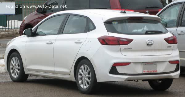 Spécifications complètes et détails techniques 2018 Hyundai Accent V Hatchback 1.6 GDI (130 Hp)