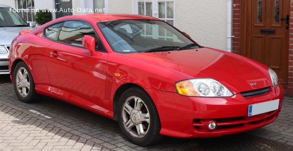 Full specifications and technical details 2002 Hyundai Coupe II (GK) 2.0 i 16V (136 Hp)