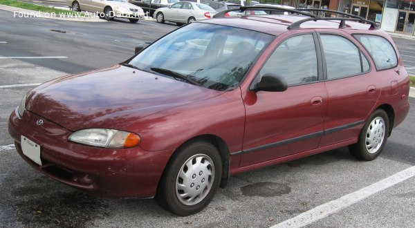 المواصفات والتفاصيل التقنية الكاملة 1996 Hyundai Elantra II Wagon 1.6 16V (114 Hp) Automatic