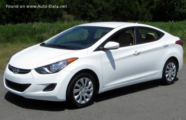 Spécifications complètes et détails techniques 2010 Hyundai Elantra V 1.8 (148 Hp)
