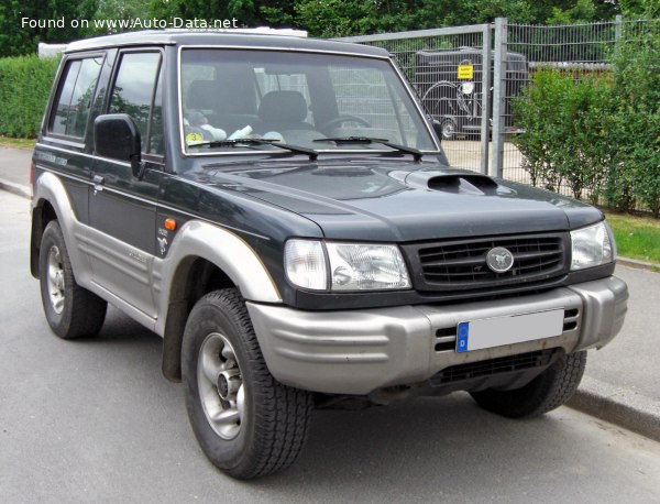 Vollständige Spezifikationen und technische Details 1998 Hyundai Galloper II 3.0 (141 Hp)