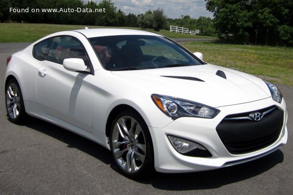 Full specifications and technical details 2012 Hyundai Genesis Coupe (facelift 2012) 3.8 GDi V6 (347 Hp)