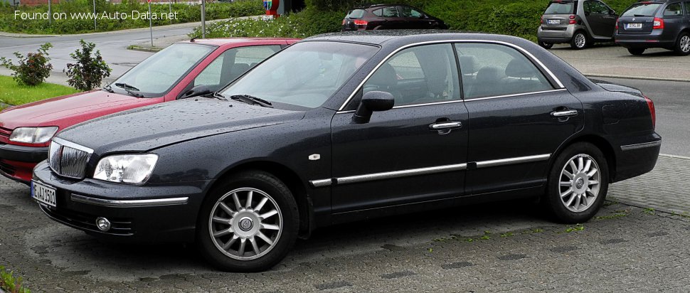 المواصفات والتفاصيل التقنية الكاملة 2003 Hyundai Grandeur III (XG, facelift 2003) 2.5i V6 (172 Hp) Automatic