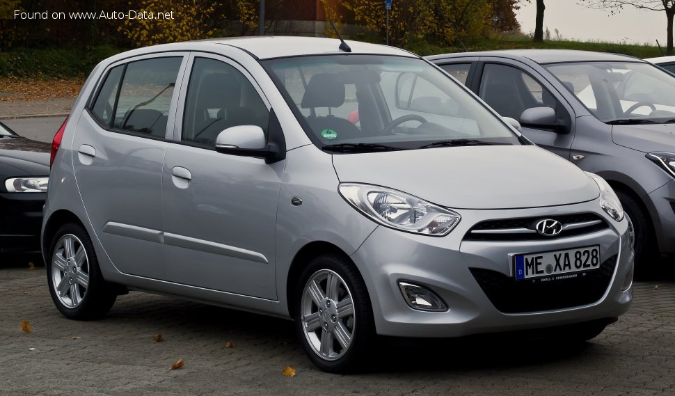 Full specifications and technical details 2011 Hyundai i10 I (facelift 2011) 1.2 (86 Hp)