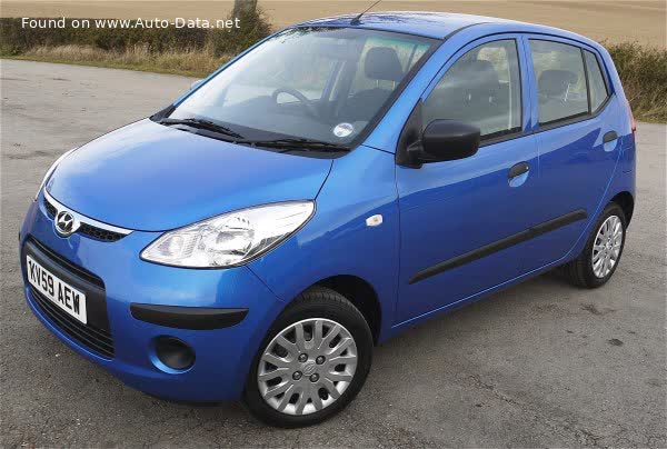 Vollständige Spezifikationen und technische Details 2008 Hyundai i10 I 1.2 (78 Hp) Automatic