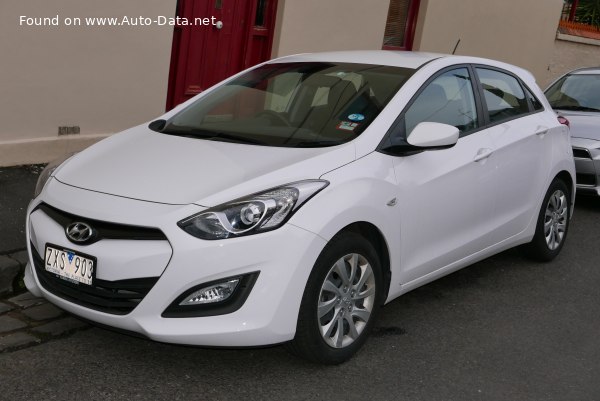 Full specifications and technical details 2012 Hyundai i30 II 1.6 GDI (135 Hp) Automatic