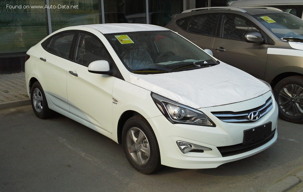 المواصفات والتفاصيل التقنية الكاملة 2014 Hyundai Solaris I Sedan (facelift 2014) 1.6 MPI (123 Hp)