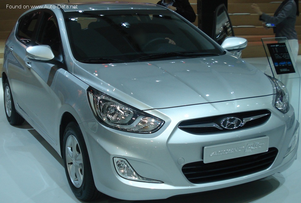 Full specifications and technical details 2011 Hyundai Solaris I 1.6 MPI (123 Hp) Automatic